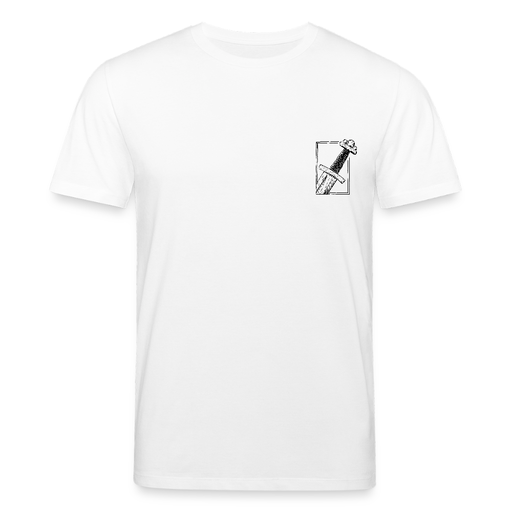 Mittelalterliches Schwert T-Shirt I "Gueðesweord" I Frühmittelalter I hell I Bio-Shirt - Weiß