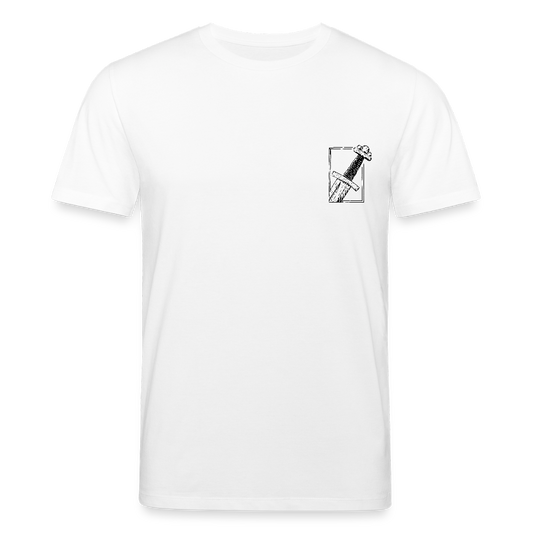 Mittelalterliches Schwert T-Shirt I "Gueðesweord" I Frühmittelalter I hell I Bio-Shirt - Weiß