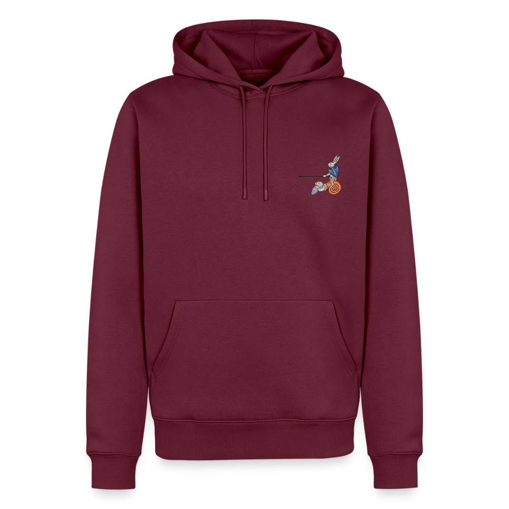 NEUES PROD Männer Premium Hoodie Tjostender Hase - Burgunderrot