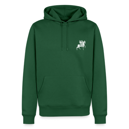NEUES PROD Männer Premium Hoodie Templer Zwei Reiter - Flaschengrün