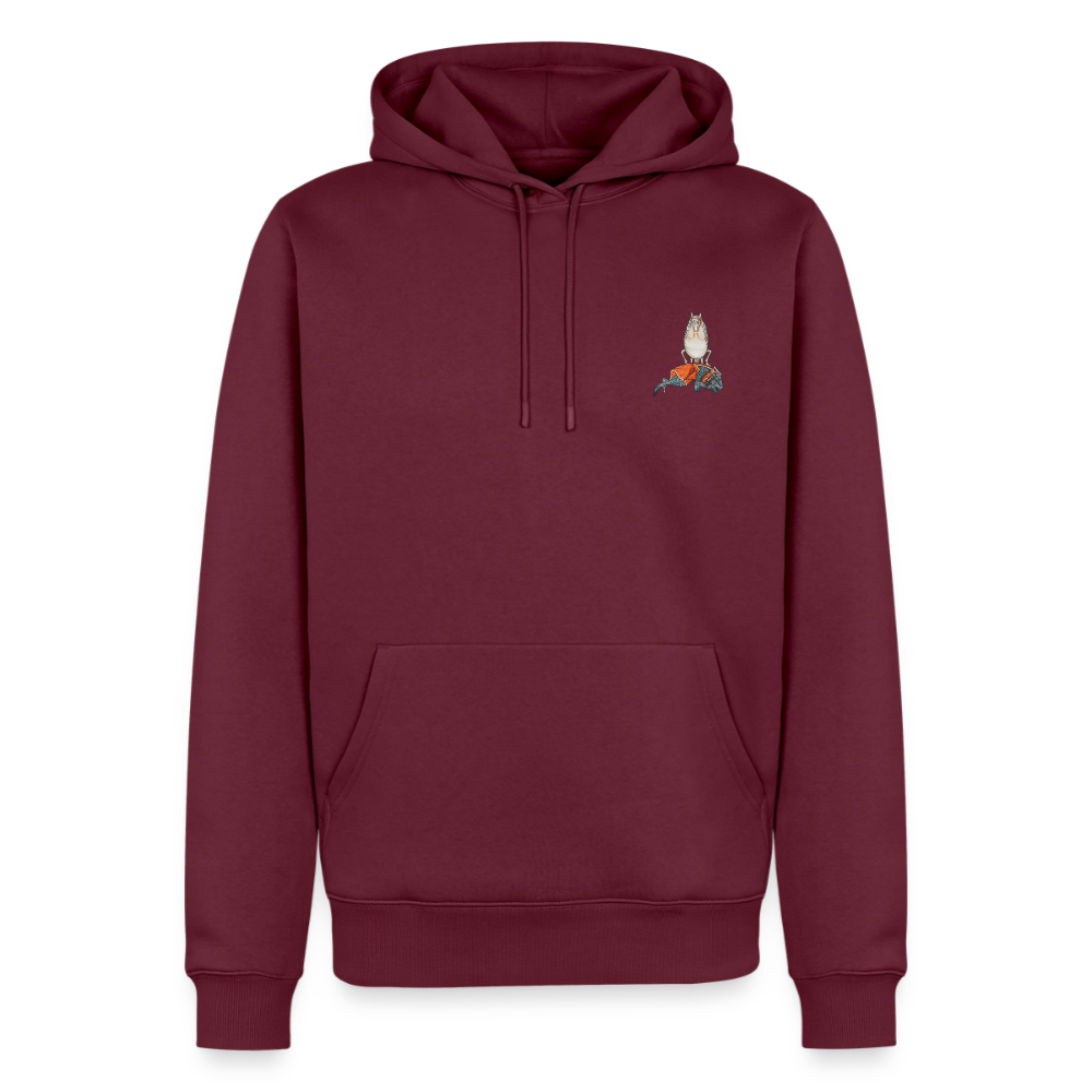 Mittelalterliche Tier Hoodie | Falscher Reiter - Burgunderrot