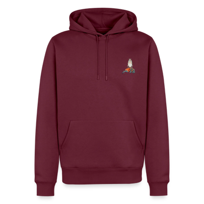 Mittelalterliche Tier Hoodie | Falscher Reiter - Burgunderrot