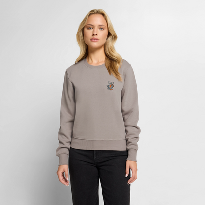 Mittelalterliche Tiere Pullover I Kampfhühnchen - Taupe