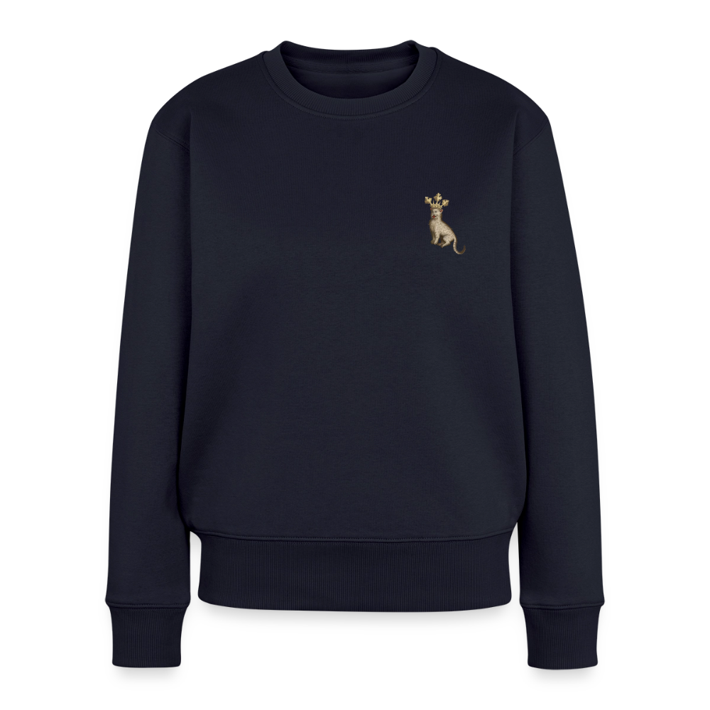 Mittelalter Tiere Pullover I Königskatze - Navy