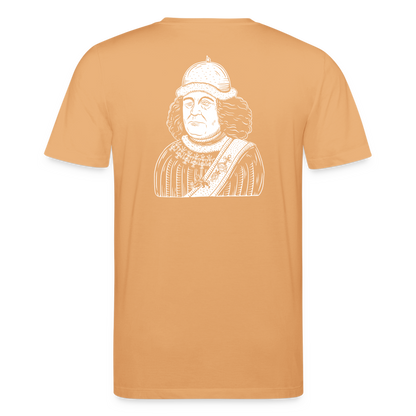 Mittelalterlicher Codex Shirt Oswald von Wolkenstein I dunkel - Beige