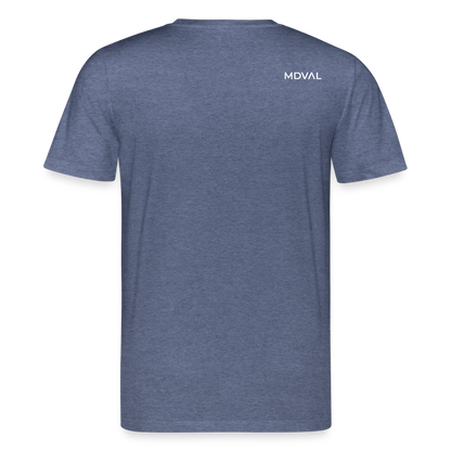 Mittelalterliches Schwert T-Shirt I "Gueðesweord" I Frühmittelalter I dunkel I Bio-Shirt - Dunkelblau meliert