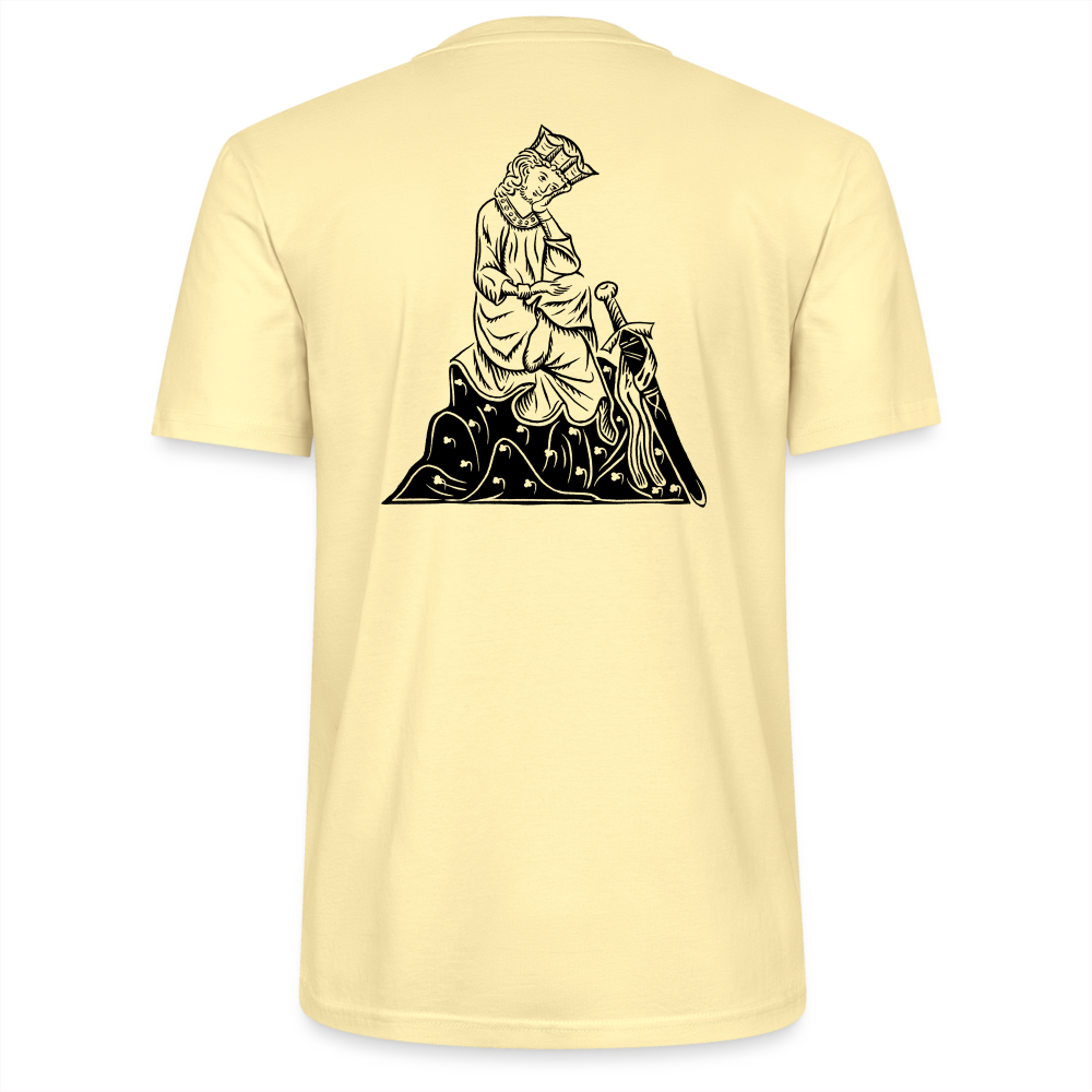 Mittelalterliche Quelle Shirt Walther von der Vogelweide Hell - Creme