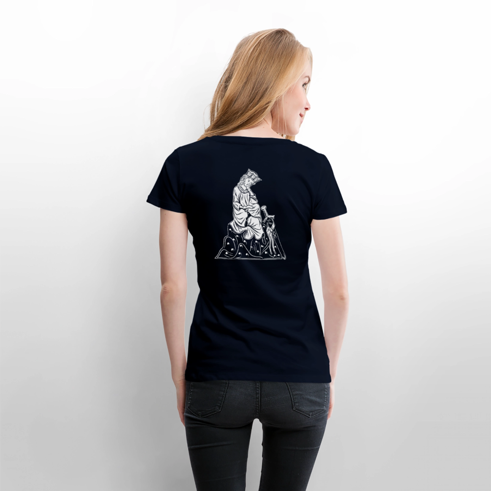 NEUES PROD Bio-Shirt Damen Walther von der Vogelweide - Navy
