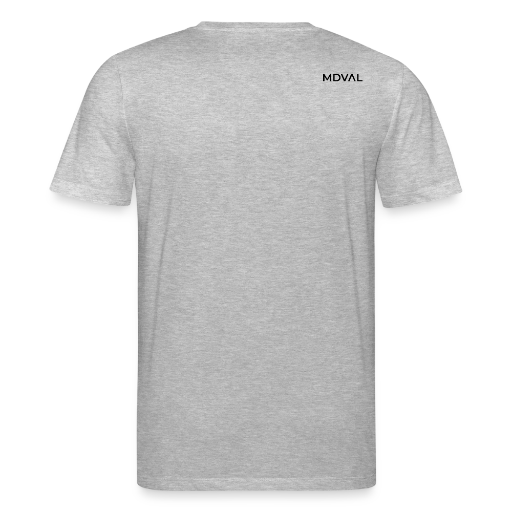 Mittelalterliches Schwert T-Shirt I "langes swertt" I Spätmittelalter I hell I Bio-Shirt - Grau meliert