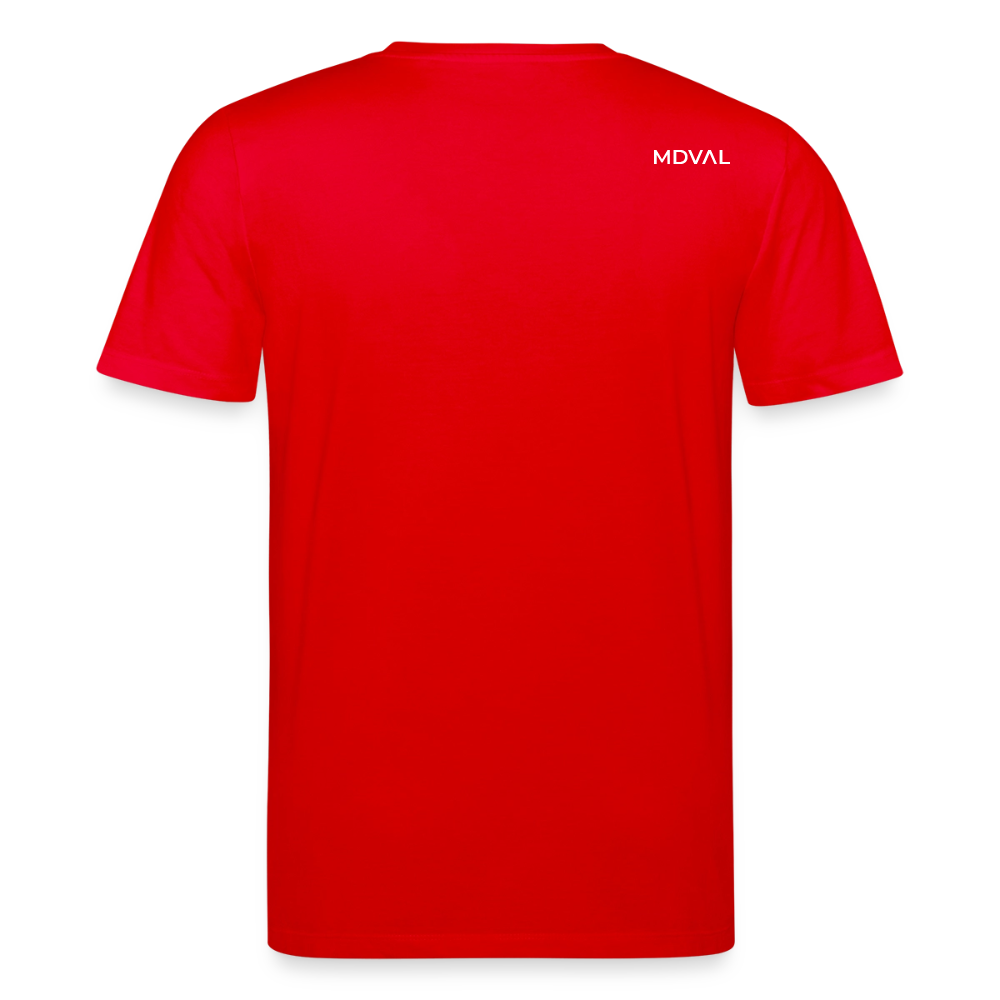 Mittelalterliche Tiere T-Shirt I "Falscher Reiter" I dunkel I Bio-Shirt - Rot