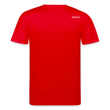 Mittelalterliche Tiere T-Shirt I "Falscher Reiter" I dunkel I Bio-Shirt - Rot
