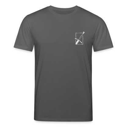 Mittelalterliches Schwert T-Shirt I "langes swertt" I Spätmittelalter I dunkel I Bio-Shirt - Anthrazit