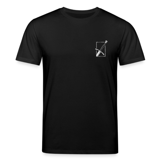 Mittelalterliches Schwert T-Shirt I "langes swertt" I Spätmittelalter I dunkel I Bio-Shirt - Schwarz