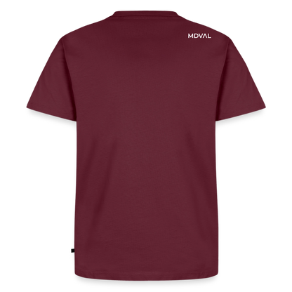 Templer Shirt | Siegel des Templerordens "Zwei Reiter auf einem Pferd" | dunkel | Bio Hoodie - Burgunderrot