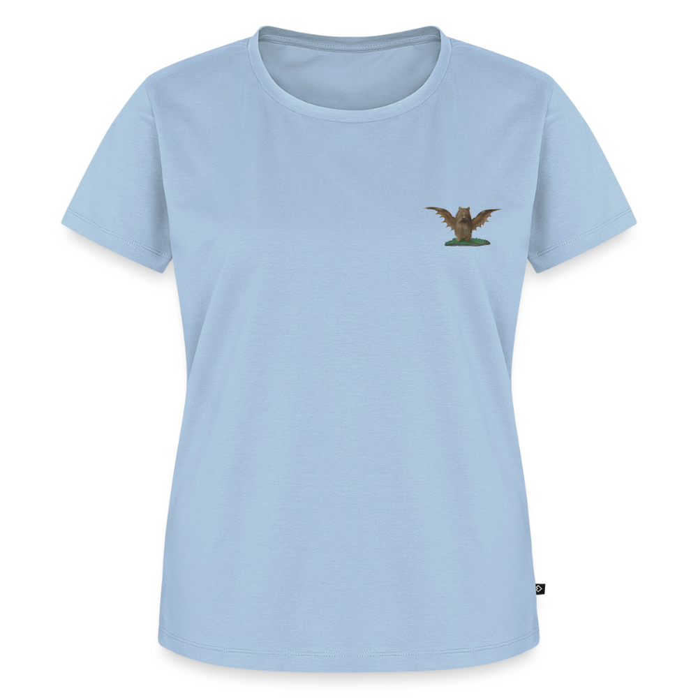 Mittelalterliche Tiere Shirt | Biberfledermaus - Hellblau