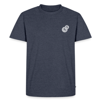 Templer Shirt | Siegel des Templerordens "Zwei Reiter auf einem Pferd" | dunkel | Bio Hoodie - Jeansblau 