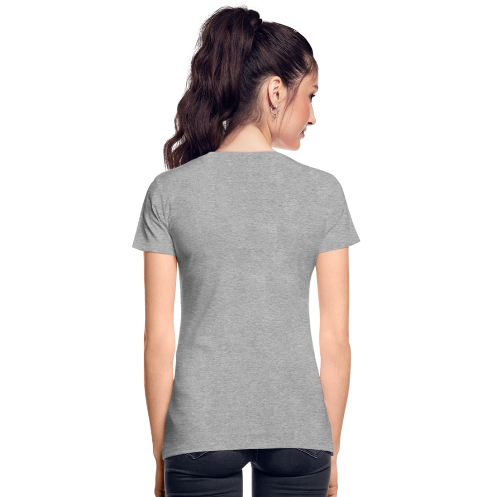 Mittelalter Shirt MDVAL Logo I tight fit I Damen - Grau meliert