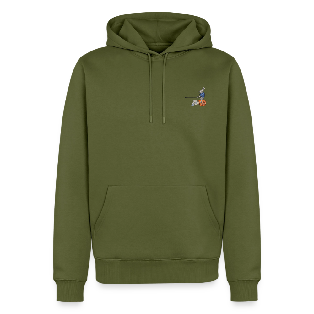 Mittelalter Tiere Hoodie | Tjostender Hase - Khaki