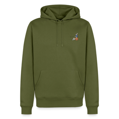 Mittelalter Tiere Hoodie | Tjostender Hase - Khaki