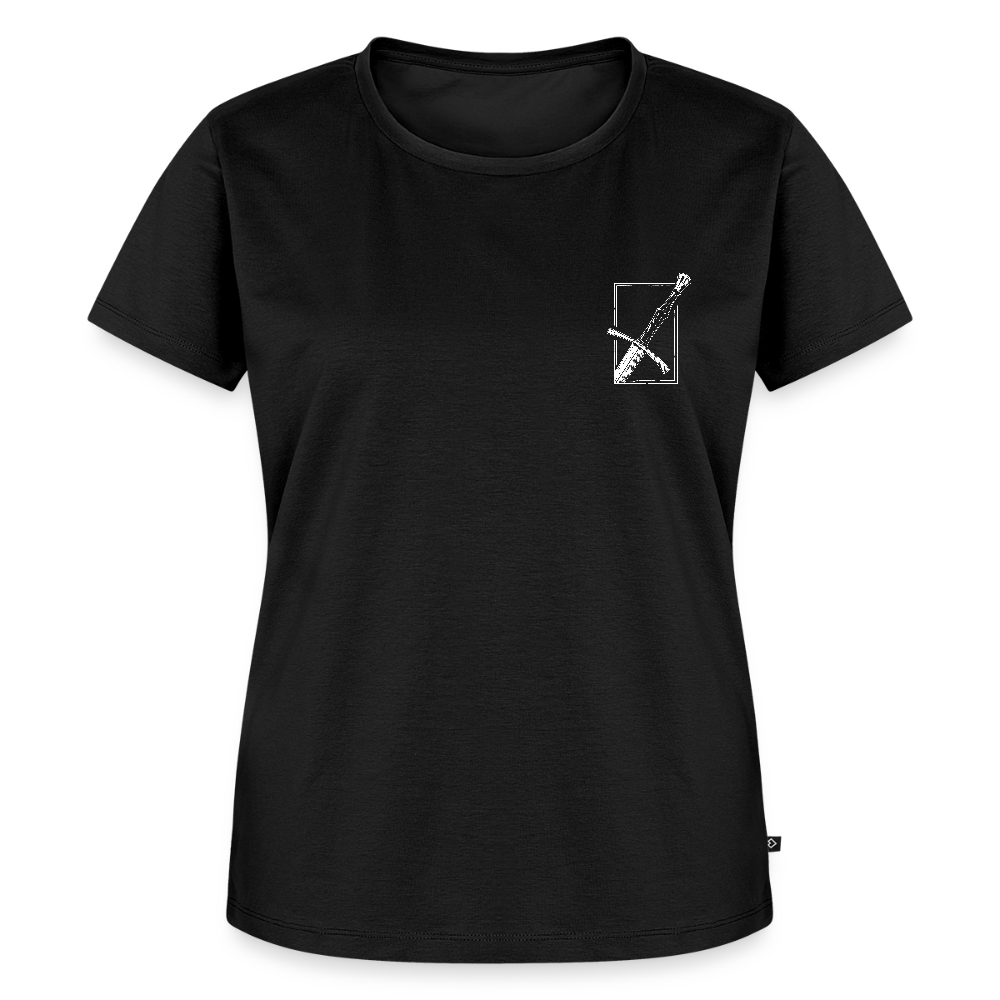 NEUES PROD Bio-Shirt Damen Langes Swertt - Schwarz