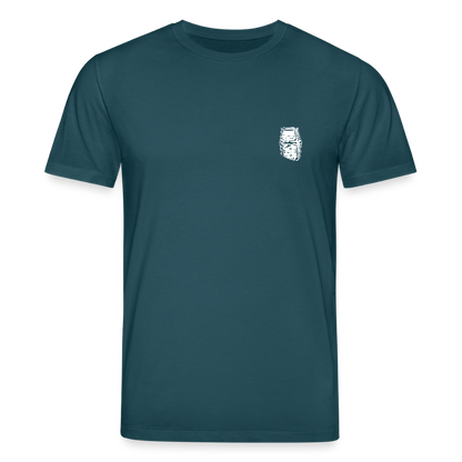 Mittelalterlicher Helm T-Shirt I "Dargen" I Hochmittelalter I dunkel I Bio-Shirt - Dunkles Petrol