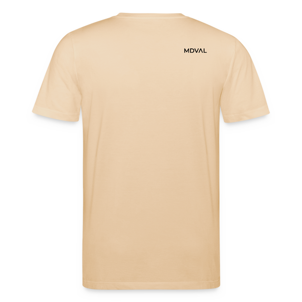 Mittelalterliche Tiere T-Shirt I "Königskatze" I hell I Bio-Shirt - Beige