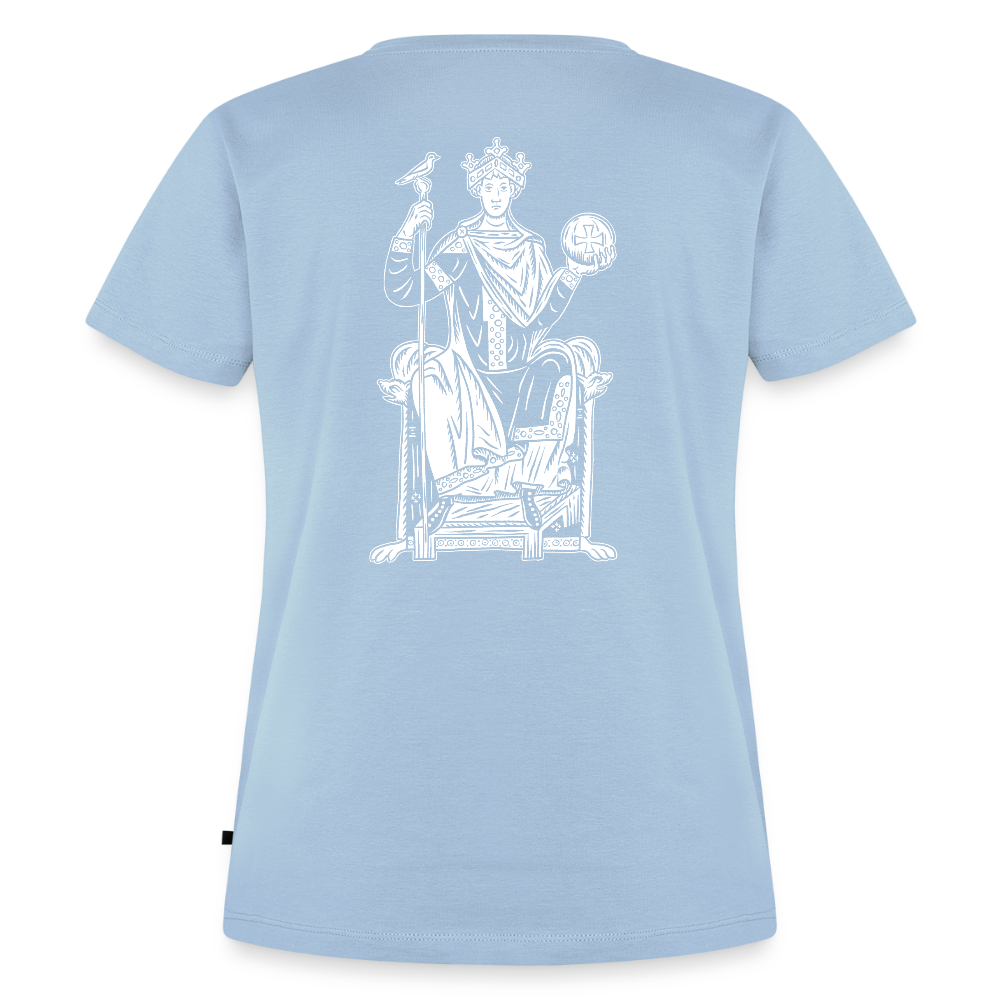 NEUES PROD Bio-Shirt Damen Kaiser Otto III. - Hellblau