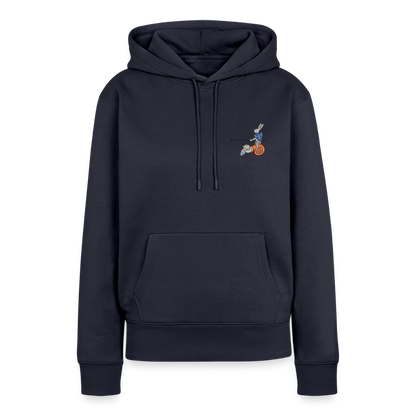 NEUES PROD FRAUEN HOODIE Tjostender Hase - Navy