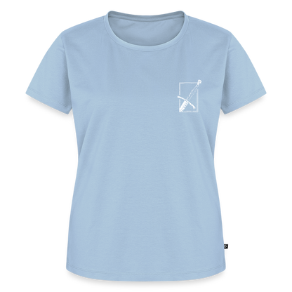 NEUES PROD Bio-Shirt Damen Langes Swertt - Hellblau