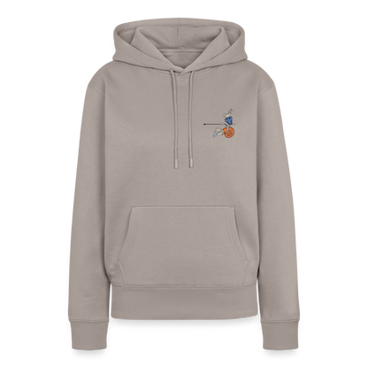 NEUES PROD FRAUEN HOODIE Tjostender Hase - Taupe