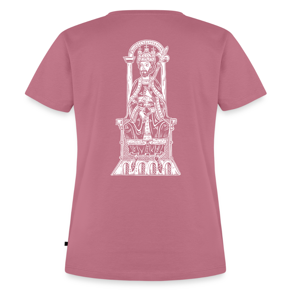 NEUES PROD Bio-Shirt Damen Friedrich I. Barbarossa - Mauve