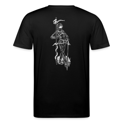 Geschichtsfenster Mittelalter Shirt | Heiliger Georg Bio Shirt - Schwarz