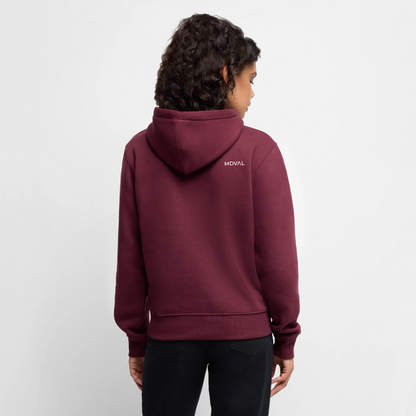 NEUES PROD FRAUEN HOODIE Tjostender Hase - Burgunderrot