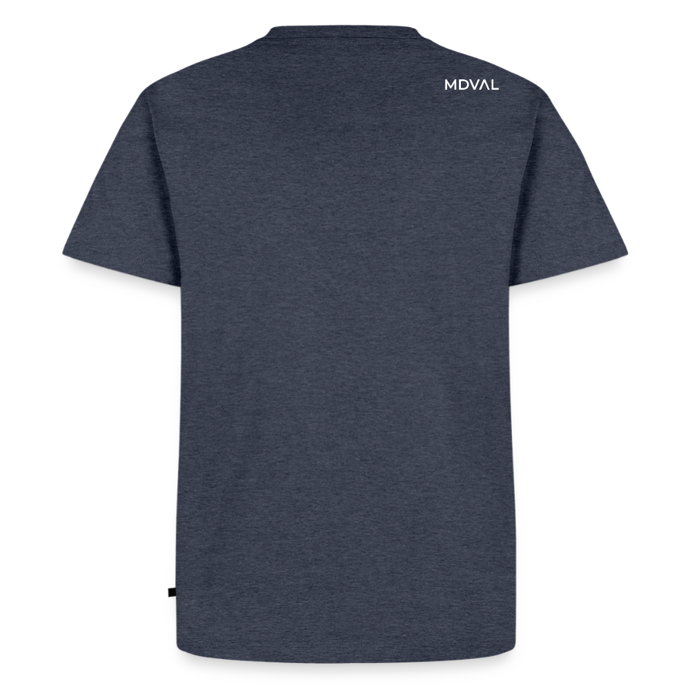 Templer Shirt | Siegel des Templerordens "Zwei Reiter auf einem Pferd" | dunkel | Bio Hoodie - Jeansblau 