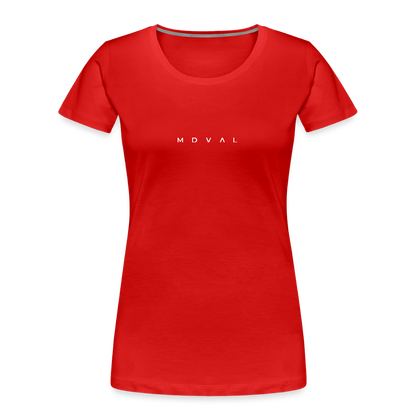 Mittelalter Shirt MDVAL Logo I tight fit I Damen - Rot