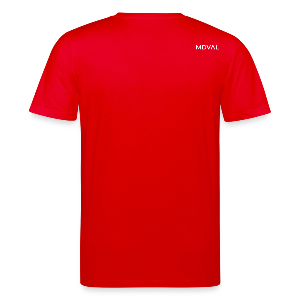 Mittelalterliche Tiere T-Shirt I "Falscher Reiter" I dunkel I Bio-Shirt - Rot
