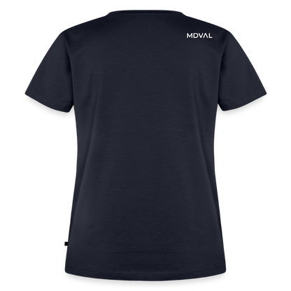 NEUES PROD Bio-Shirt Damen Tjostender Hase - Navy