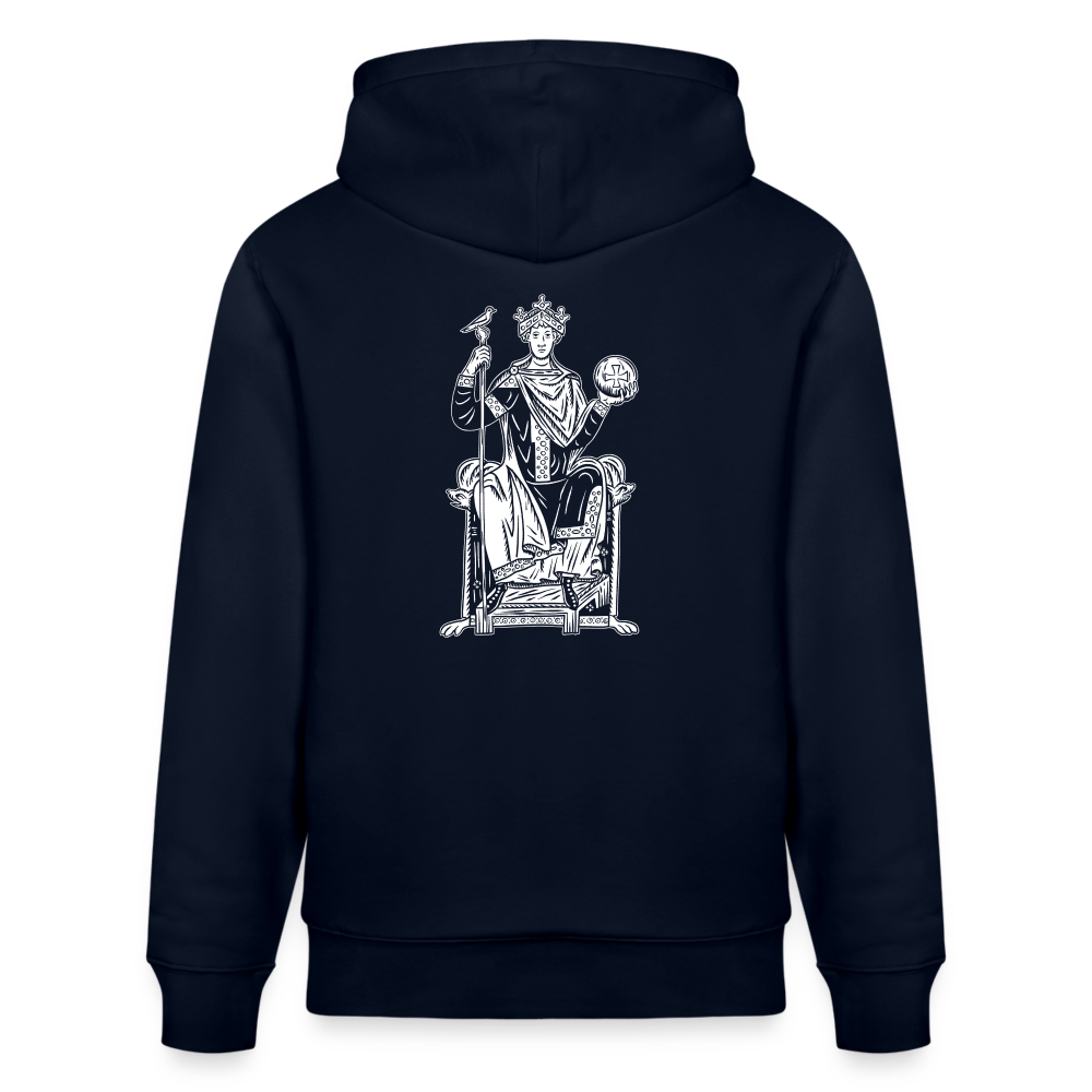 Mittelalterliche Quelle Kaiser Otto III I Bio-Hoodie - Navy