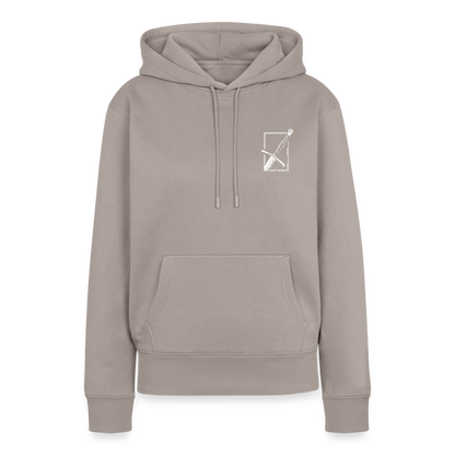 NEUES PROD FRAUEN HOODIE Langes Swertt - Taupe