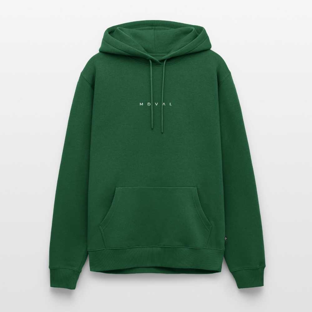 NEUES PROD Männer Premium Hoodie Logo Front - Flaschengrün