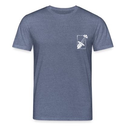 Mittelalterliches Schwert T-Shirt I "Gueðesweord" I Frühmittelalter I dunkel I Bio-Shirt - Dunkelblau meliert