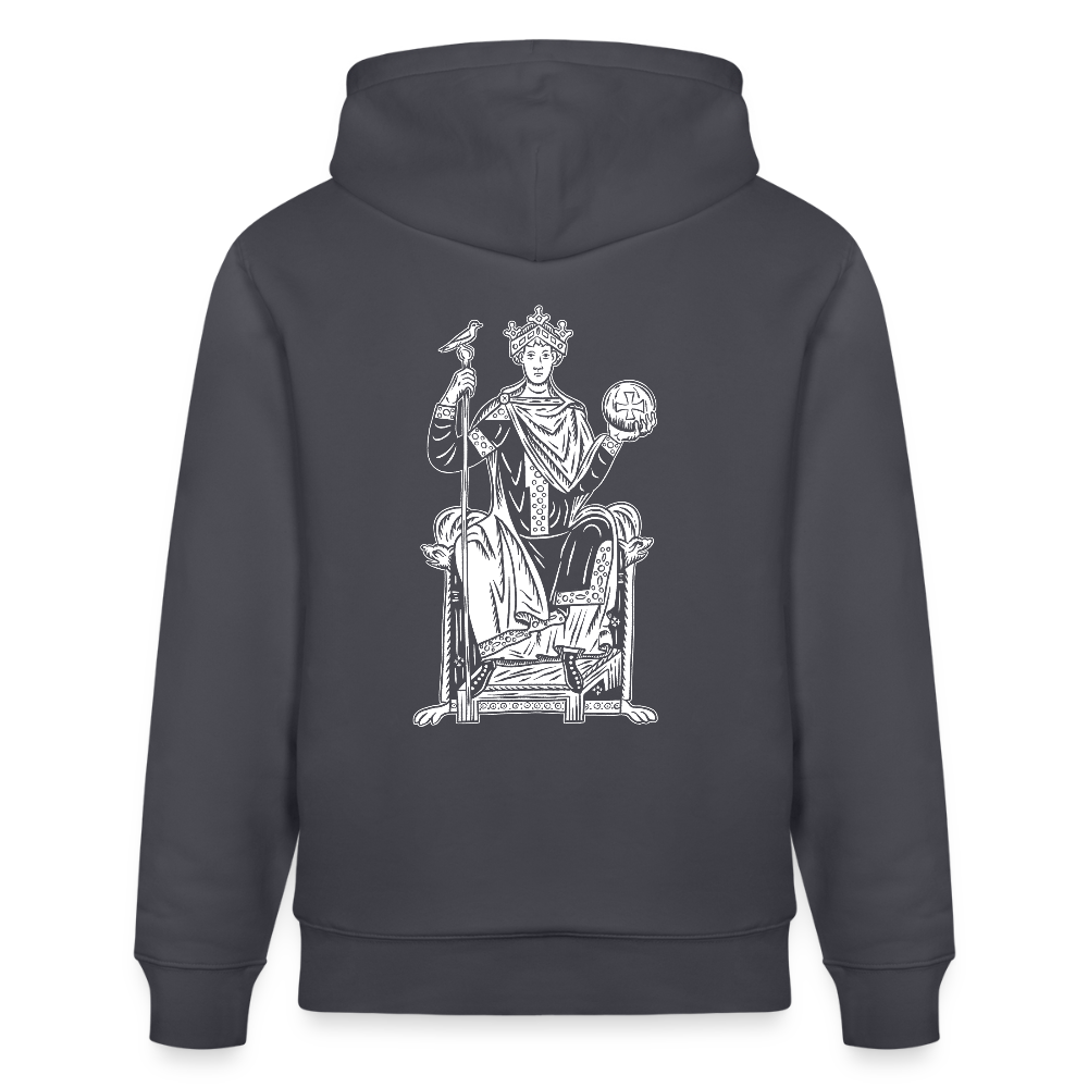 Mittelalterliche Quelle Kaiser Otto III I Bio-Hoodie - Indigoblau