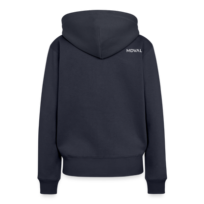 NEUES PROD FRAUEN HOODIE Königskatze - Navy