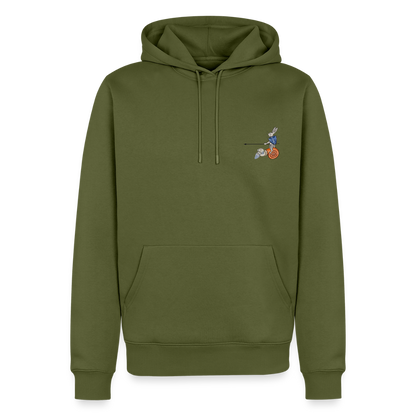 NEUES PROD Männer Premium Hoodie Tjostender Hase - Khaki