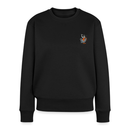 Mittelalterliche Tiere Pullover I Kampfhühnchen - Schwarz