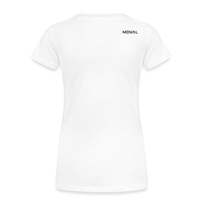 Mittelalterliche Tiere T-Shirt "Königskatze" I hell I Damen - Weiß
