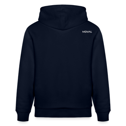 Templerhoodie | Siegel des Templerordens "Zwei Reiter auf einem Pferd" | dunkel | Bio Hoodie - Navy