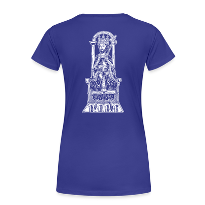 Friedrich I. Barbarossa (weißer Print hinten) I Bio-Shirt Damen - Königsblau