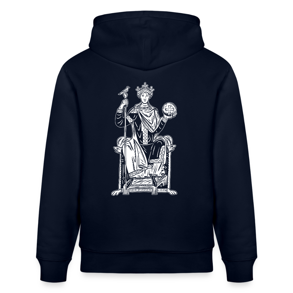 Mittelalterliche Quelle Kaiser Otto III I Bio-Hoodie - Navy