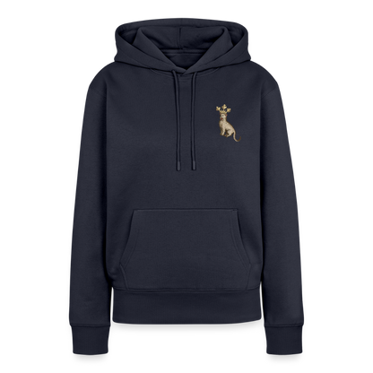 NEUES PROD FRAUEN HOODIE Königskatze - Navy